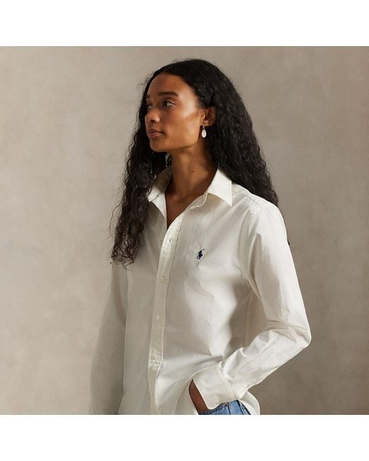 Polo Ralph Lauren White Classic Fit Cotton Twill Shirt