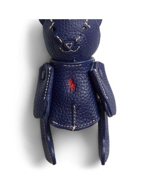 Polo Ralph Lauren Blue Ralph Lauren Polo Bear Leather Bag Charm