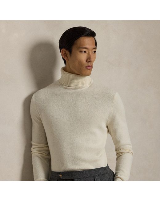 Polo Ralph Lauren Natural Wool-Cotton Turtleneck Sweater for men