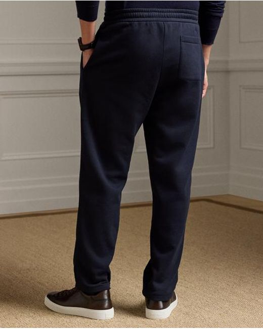 Ralph Lauren Black Cotton-Cashmere Fleece Pant for men
