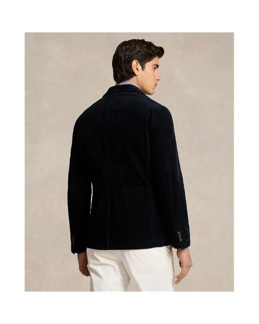 Polo Ralph Lauren Anzugjacke aus Stretch-Kordsamt in Black für Herren