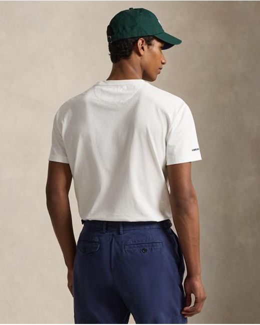 Polo Ralph Lauren Natural Wimbledon Classic Fit Graphic T-Shirt for men