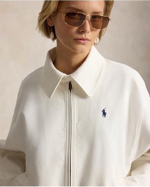 Polo Ralph Lauren White Double-Faced Cotton Jacket