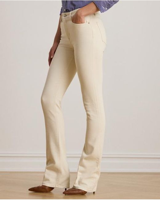 Ralph Lauren Natural High-Rise Boot Jean