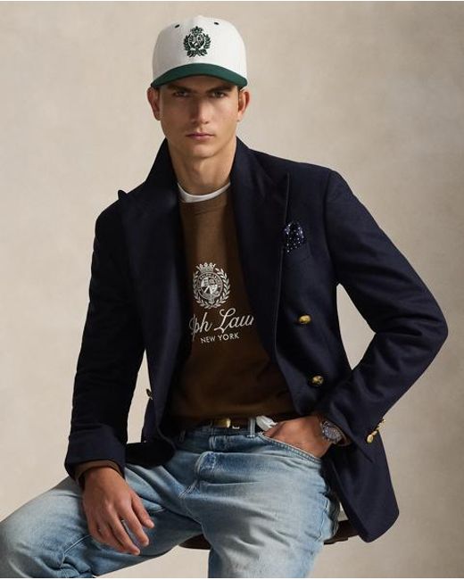Polo Ralph Lauren Brown Relaxed Fit Fleece Graphic Sweatshirt for men