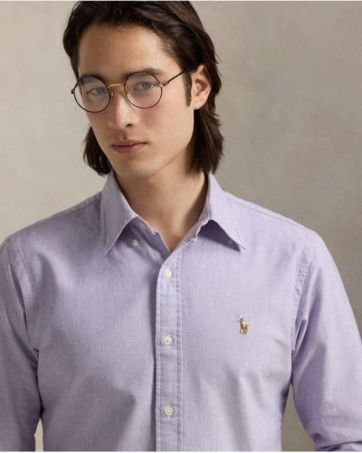 Polo Ralph Lauren Purple The Iconic Oxford Shirt for men