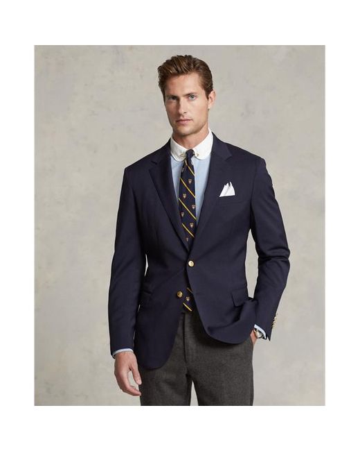 Polo Ralph Lauren Blue The Iconic Doeskin Two-button Blazer for men