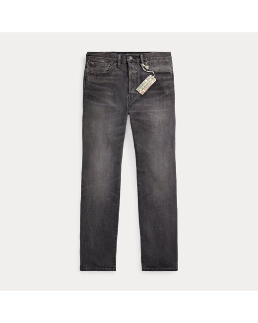 RRL Gray Straight Fit Jean for men