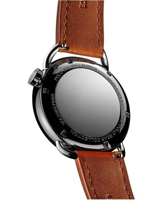 Polo Ralph Lauren 42 Mm Horloge Met Cowboy Polo Bear in het Black voor heren