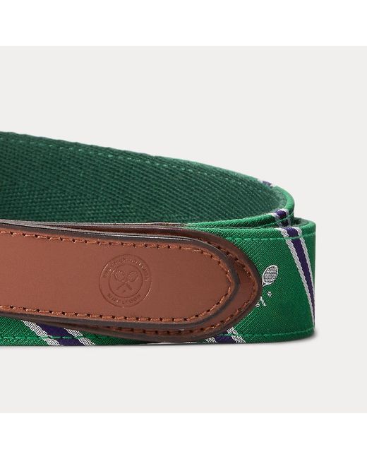 Cinturón de jacquard de Wimbledon Polo Ralph Lauren de hombre de color Multicolor
