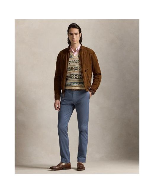 Pantaloni Greenwich stretch Slim-Fit di Polo Ralph Lauren in Blue da Uomo