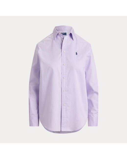 Polo Ralph Lauren Purple Classic Fit Cotton Twill Shirt