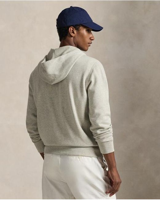 Polo Ralph Lauren Gray Fleece Full-Zip Hoodie for men