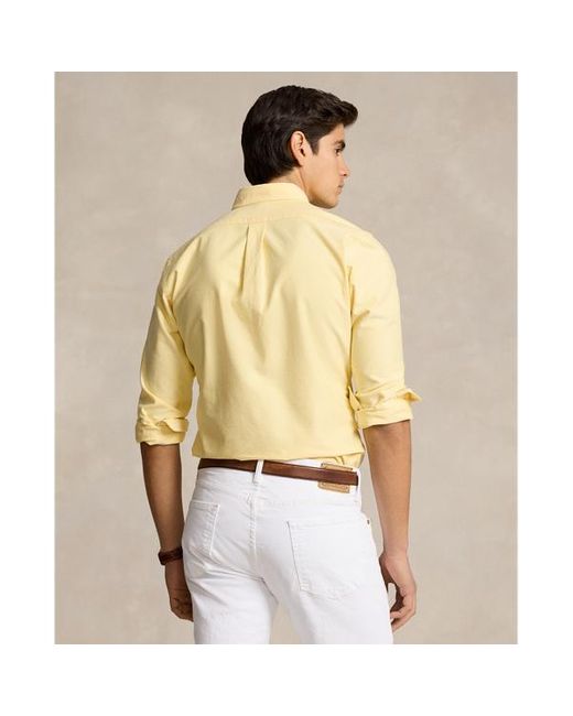 Polo Ralph Lauren Yellow Custom Fit Oxford Shirt for men