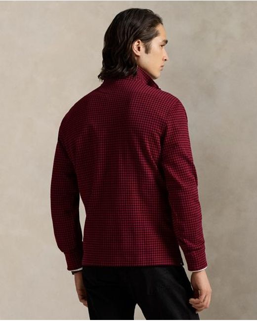 Polo Ralph Lauren Karierter Estate-Rippenstrickpullover in Red für Herren