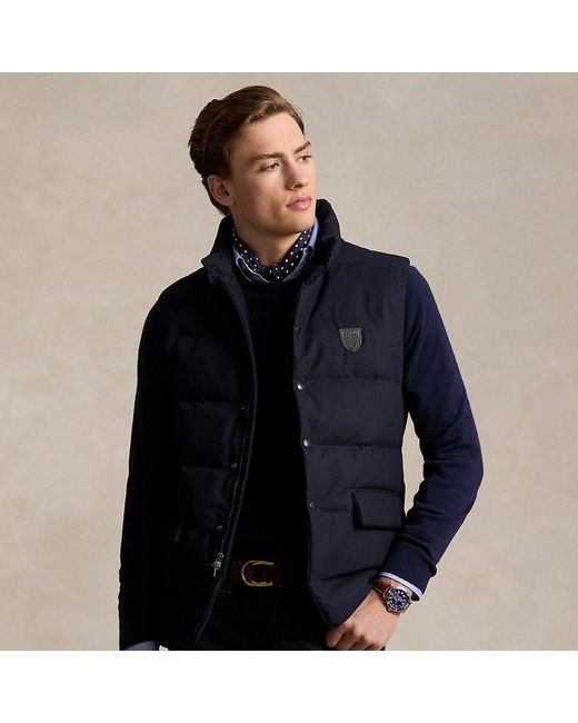Polo Ralph Lauren Blue Dunn Quilted Down Gilet for men