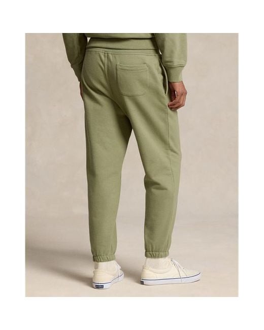 Polo Ralph Lauren Green Relaxed Fit Logo Fleece Tracksuit Bottom for men