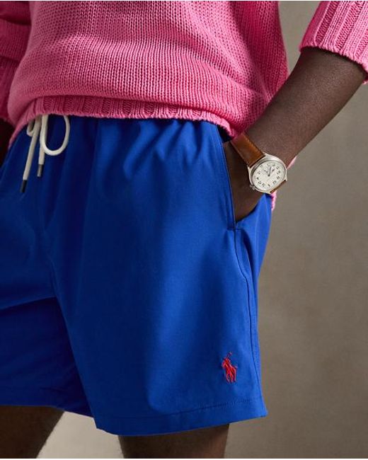 Polo Ralph Lauren Blue 14.6 Cm Traveller Classic Swimming Trunk for men