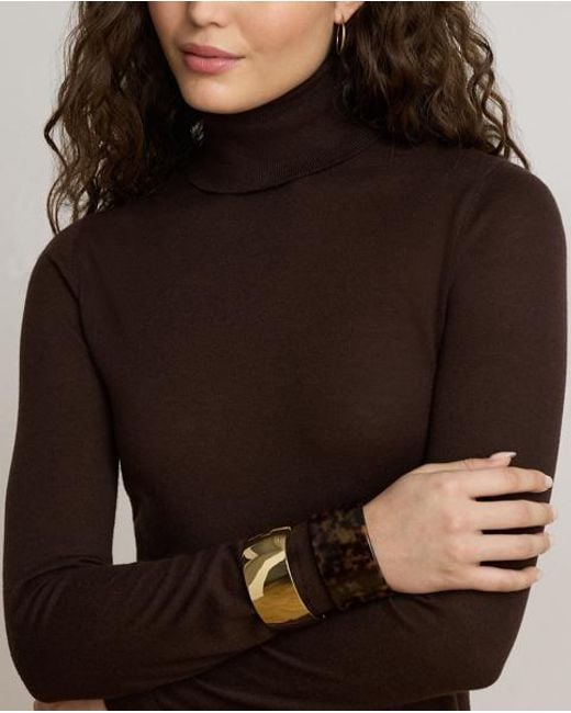 Ralph Lauren Black Roll Neck Jumper