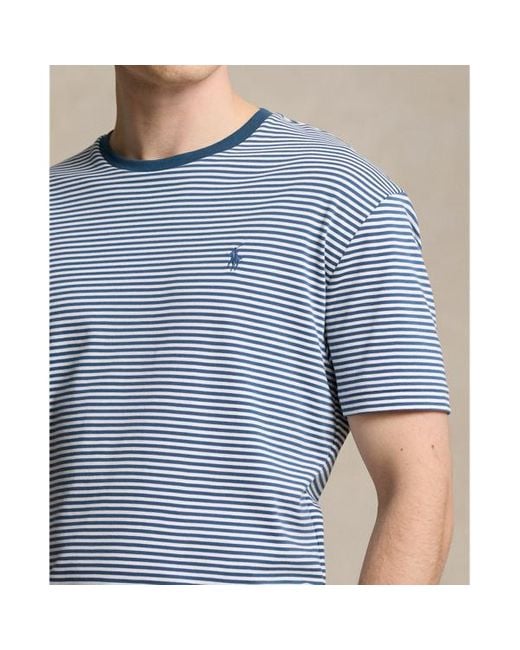 Polo Ralph Lauren Classic Fit Soft Cotton T-shirt in het Blue voor heren