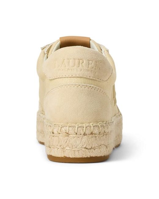 Sneaker Luize in tela e camoscio di Ralph Lauren in Natural