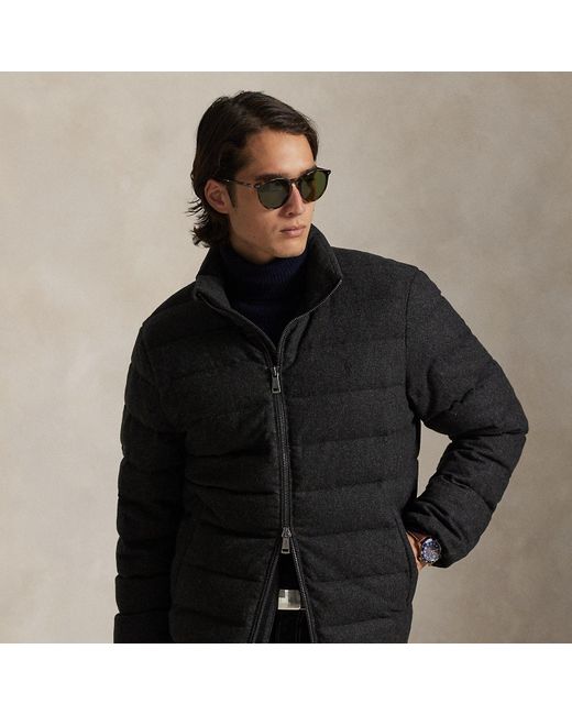 Ralph Lauren Black The Colden Herringbone Down Jacket for men