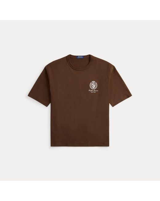Polo Ralph Lauren Brown Relaxed Fit Jersey Graphic T-Shirt for men