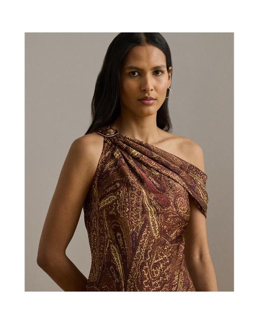 Abito a spalle scoperte con fibbia di Ralph Lauren in Brown