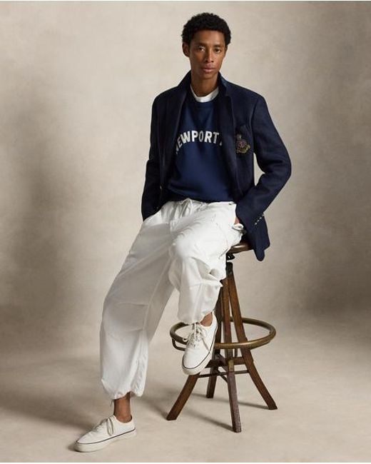Polo Ralph Lauren Blue Vintage Fit Fleece Graphic Sweatshirt for men