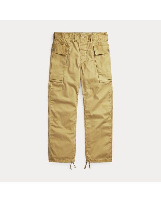 RRL Yellow Herringbone Twill Cargo Trouser for men