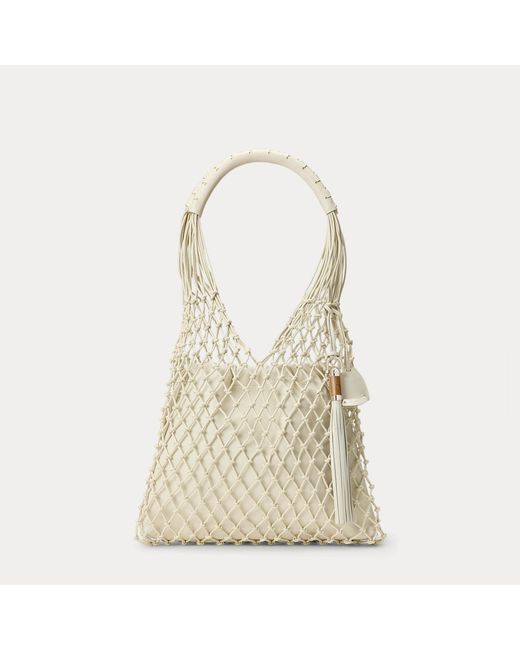 Ralph Lauren Natural Ralph Lauren Macramé Tote