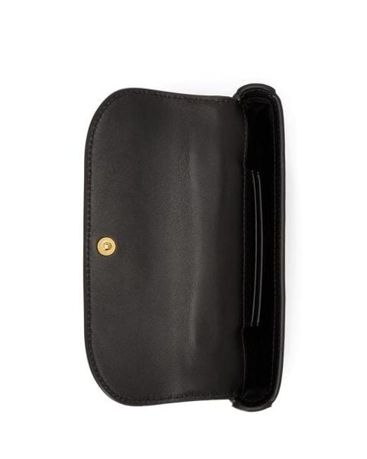 Ralph Lauren Gray Marcy Leather Crossbody Wallet