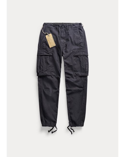 Pantalón cargo estilo militar de canvas RRL de hombre de color Negro | Lyst