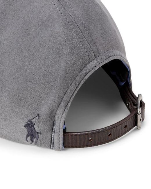 Polo Ralph Lauren Baseballkappe Aus Wildleder in Gray für Herren