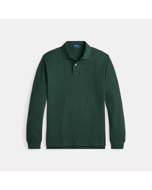 Polo Ralph Lauren Custom Slim Fit Mesh Polo Shirt in Green for Men ...