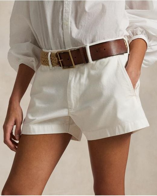 Polo Ralph Lauren White Cotton Chino Short