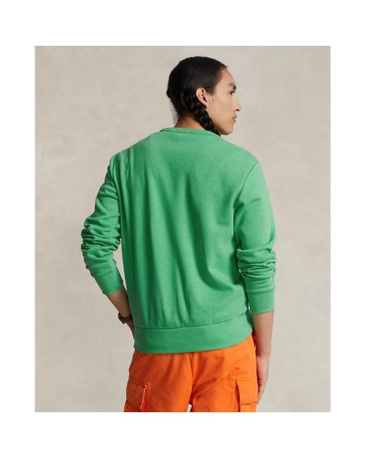 Polo Ralph Lauren Fleece-Sweatshirt mit Logo in Green für Herren