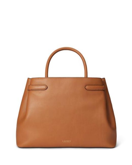 Ralph Lauren Green Leather Large Blaike Satchel