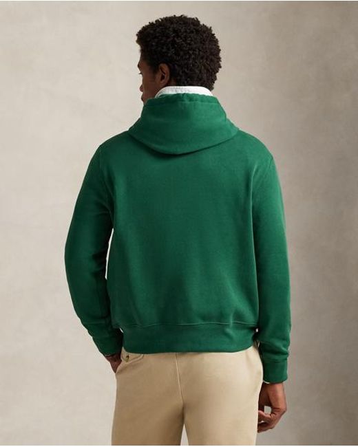 Ralph Lauren Green Polo Bear Fleece Hoodie for men