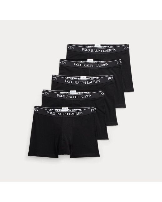 Polo Ralph Lauren 5-pack Klassieke Stretchkatoenen Boxers in het Black voor heren