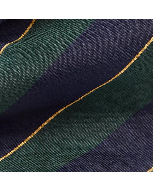 Polo Ralph Lauren Blue Vintage-inspired Striped Silk Repp Tie for men