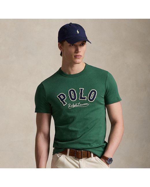 Polo Ralph Lauren Green Custom Slim Fit Western Logo T-Shirt for men
