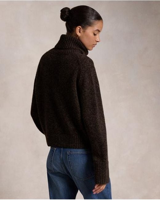 Polo Ralph Lauren Wol-Kasjmier Trui Met Turtleneck in het Brown