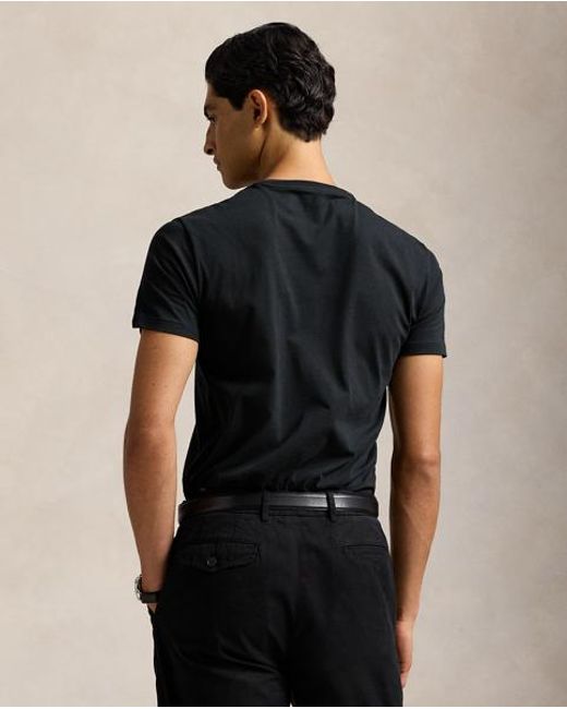 Polo Ralph Lauren Blue Custom Slim Fit Jersey Crewneck T-shirt for men