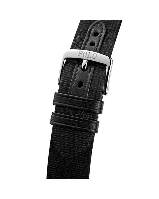 Polo Ralph Lauren Armbanduhr in Weiß mit Tartan Polo Bear in Black für Herren