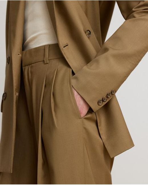 Ralph Lauren Brown Double-Breasted Wool Blazer