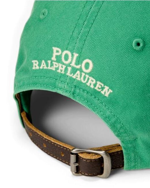 Polo Ralph Lauren Green Polo Bear Twill Ball Cap for men