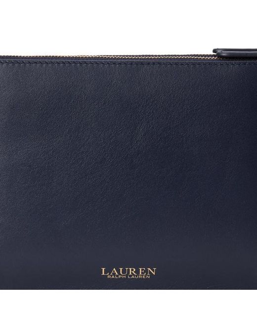 Borsa a tracolla Landyn media in pelle di Ralph Lauren in Natural