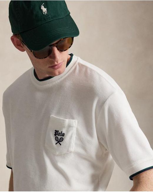 Polo Ralph Lauren Gray Relaxed Terry Short-Sleeve Sweatshirt for men