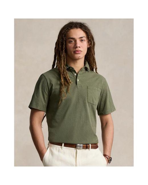 Polo Ralph Lauren Green Classic Fit Cotton-linen Polo Shirt for men